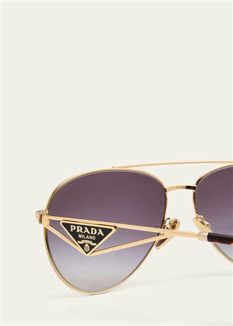 prada rimless acetate/metal sunglasses|Prada aviator sunglasses women.